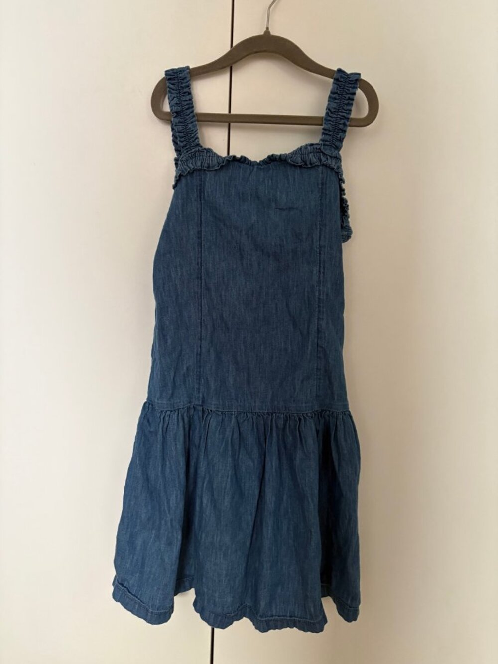 Gap Kids Drop-Waist Chambray Denim Dress, Girls XL/12